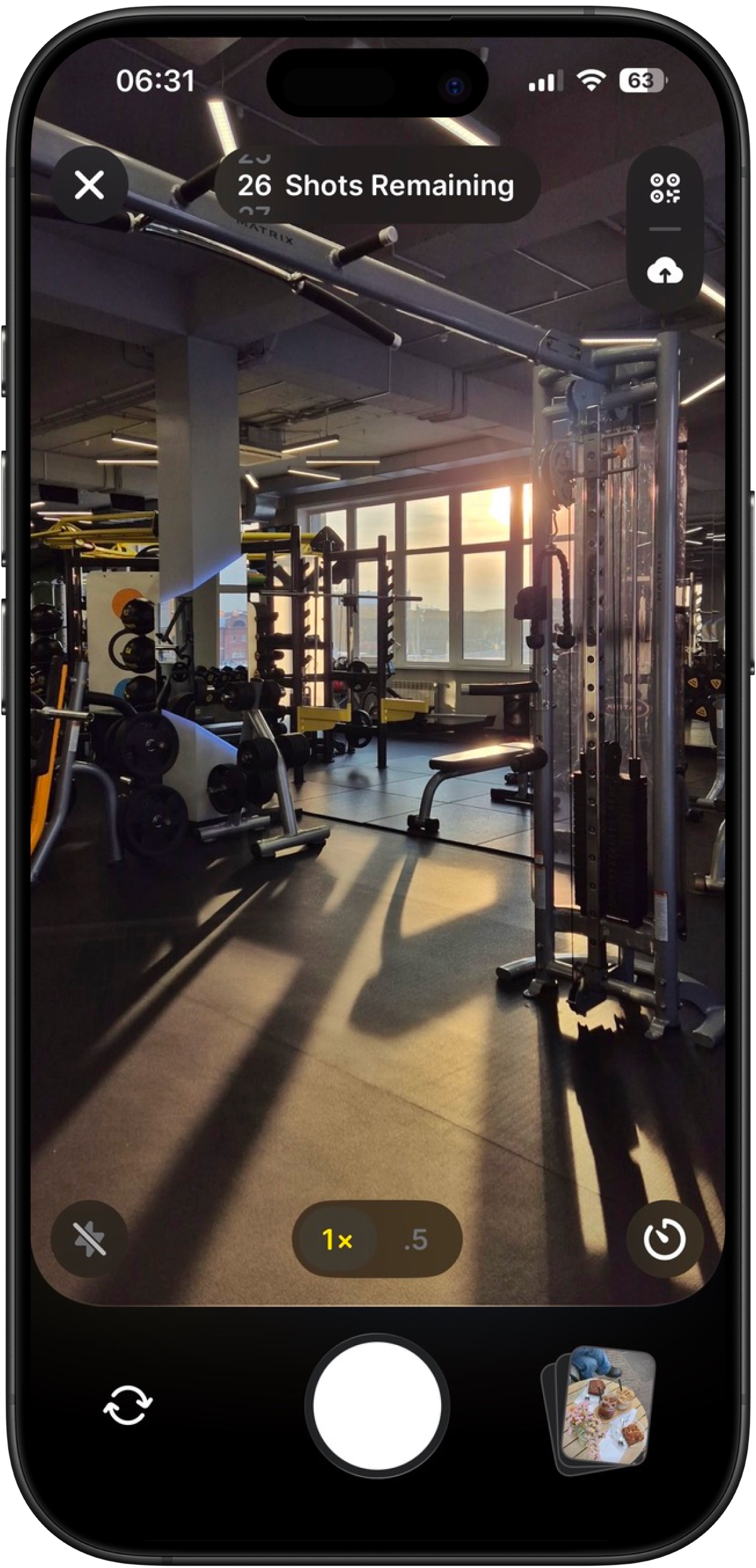 Monoroll camera view