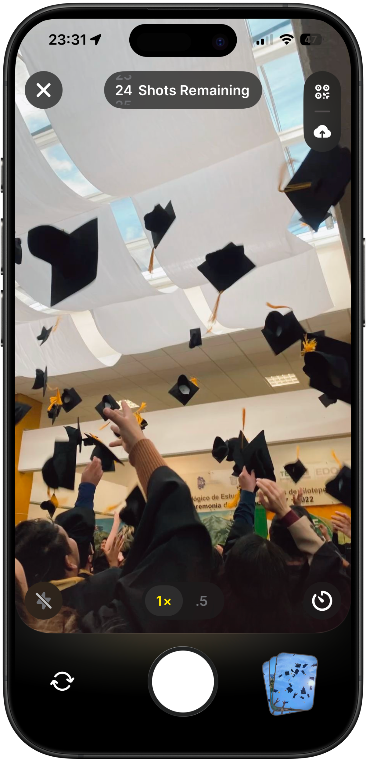 Monoroll camera view