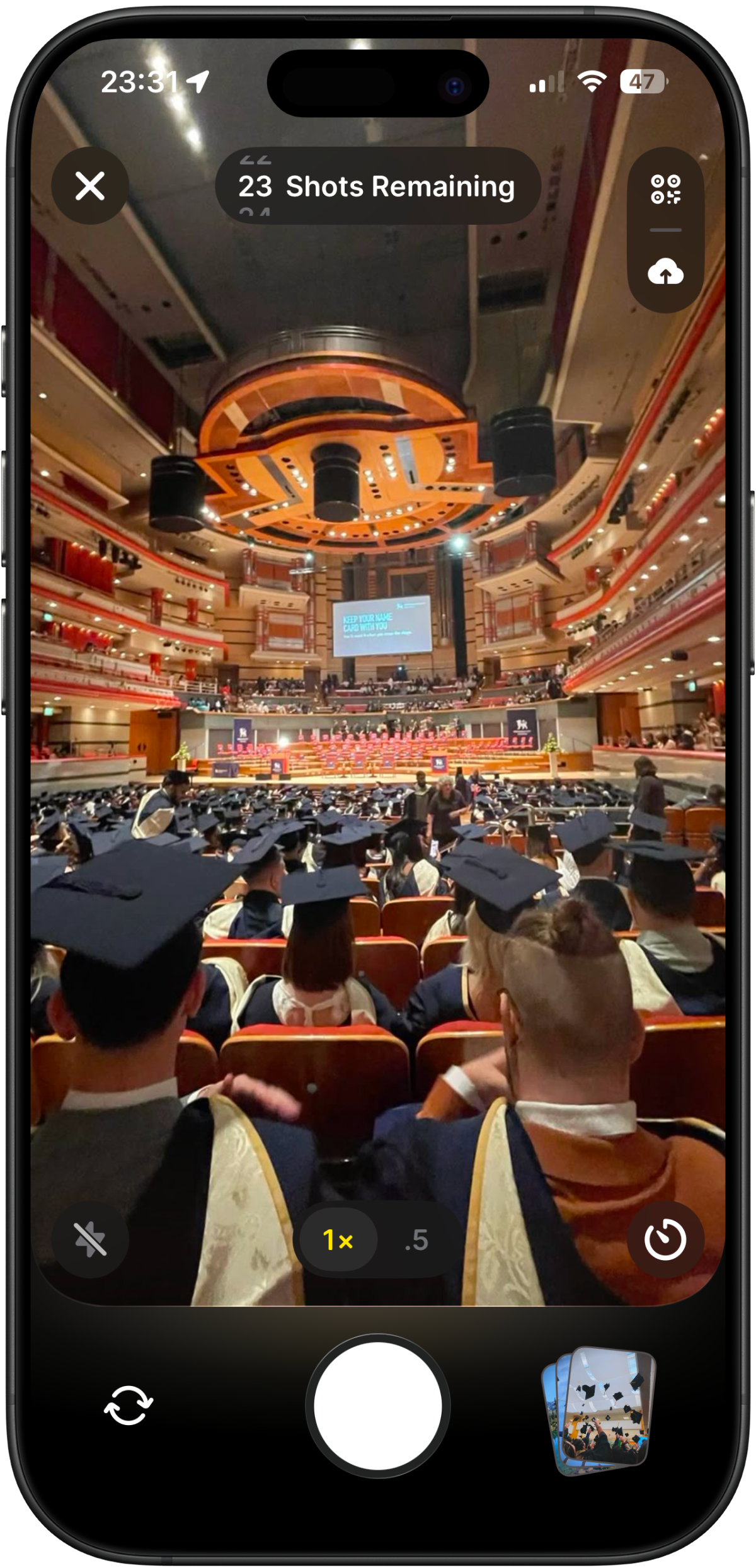 Monoroll camera view