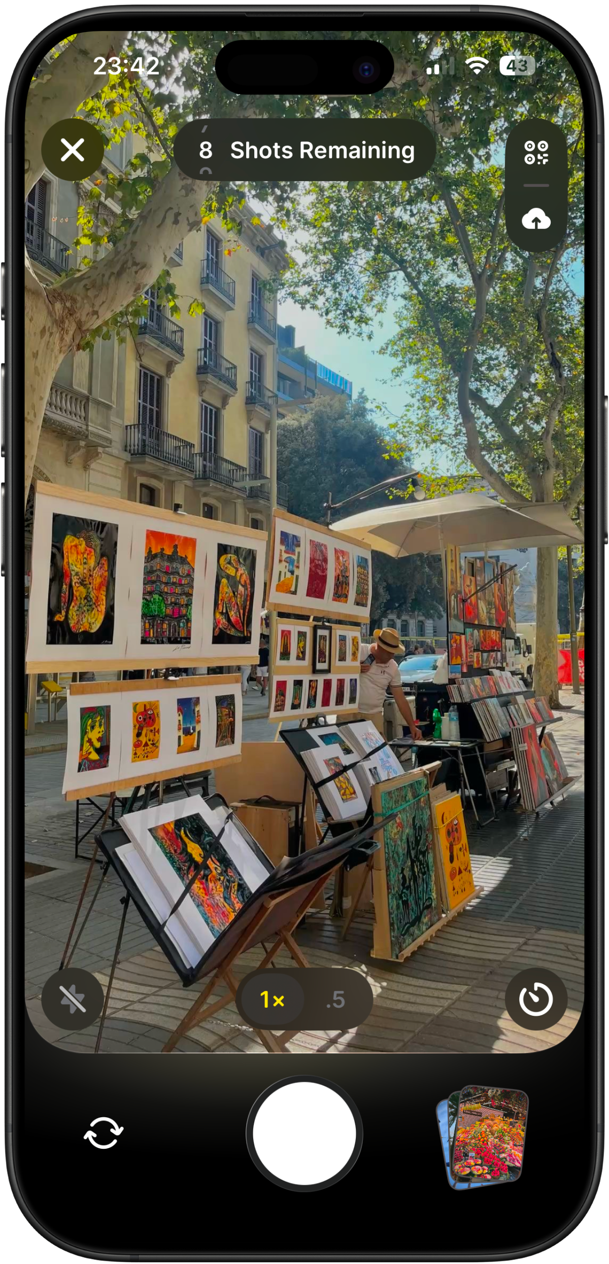 Monoroll camera view